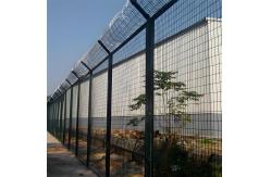 China Anti Theft PVC Coated Prison Metal Wire Mesh Fencing With Barbed Wire supplier