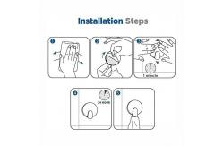 China Customized Humanized Design Adhesive Hooks for Kitchen, Bathroom and Bedroom supplier