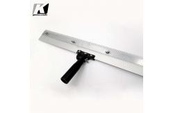 China SS304 Sliver Notched Floor Squeegee , Aluminum Alloy Squeegee Knockdown Knife supplier
