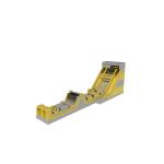 Yellow Large Toxic Rush Inflatable Obstacle Course With Challenge