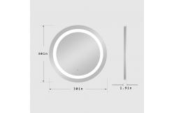 China Compact Bathroom Mirror With Lights Corrosion Protection Adjustable Lighting supplier