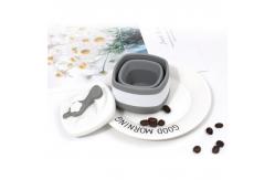 China High Temperature Resistant 300ml Silicone Collapsible Coffee Cup SGS supplier