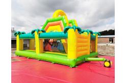 China Safari Park Inflatable Playground Coconut Tree Bounce Slide supplier