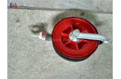 China Overhead Line Round Belt Hold Down Wire Cable Pulley Stringing Block supplier