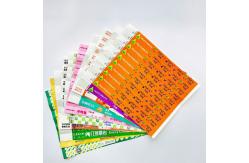 China Sequential Numbering Barcoding Tyvek Paper Wristbands Enhance Event Security supplier