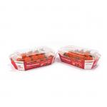 Fruit Kraft Paper Food Trays , Recyclable Custom Printed Paper Food Boats for sale