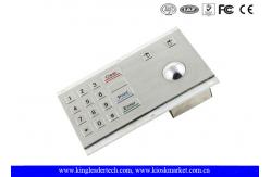 China Metal Kiosk Numeric Keypad 16 Flush Keys With Integrated Optical Trackball supplier