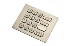 China 4x4 IP67 Panel Mount Numeric Keypad Vandal Proof Stainless Steel supplier