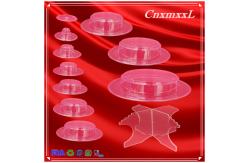 China Clear Black 10 Tier Macaron Pyramid Tower Macaron Display Stand supplier