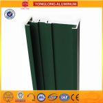 Square Green Powder Coated Aluminum Alloy Extrusion With Strong Stability for sale