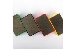 China Snowflake Pattern Diamond Hand Pads For Glass Abrasive Blocks supplier
