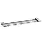 Matte Silver SS Bathroom Accessories Shelves Satin Finish for sale