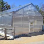 UV Resistant Agricultural Single-span Polycarbonate Sheet Greenhouse For Sale for sale