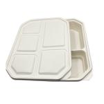 Disposable Polylactide PLA Biodegradable Film PLA Tray With Lids for sale