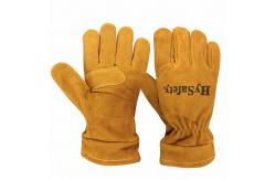 China NPFA1977 Dexterity  Gauntlet Firefighter Gloves , Leather Wildland Fire Gloves supplier
