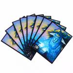 Customized Super Flat Silver Interior Card Sleeves Protector HD CMYK Art Printed for sale