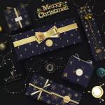Classic Black White Custom Roll Wrapping Paper Christmas Gift Wrapping Paper Rolls for sale