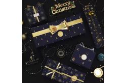 China Classic Black White Custom Roll Wrapping Paper Christmas Gift Wrapping Paper Rolls supplier