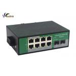 FCC Industrial 8 Gigabit Ethernet Port Fiber Optic POE Switch for sale