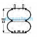 2B9-250 Goodyear Air Spring Bellows NO. 578-92-3-206 W013586943 Firestone Airbag Isolators for sale