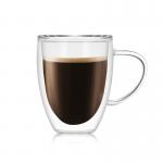 Lightweight Double Glazed Coffee Cups , Dishwasher Safe Pyrex Coffee Cups