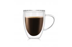 China Lightweight Double Glazed Coffee Cups , Dishwasher Safe Pyrex Coffee Cups supplier
