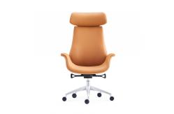 China High Back PU Leather Executive Office Swivel Chair 3 Position Tilting Mechanism supplier