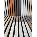 Wooden Grille Akupanel Authentic Wood Veneer Finishes Interior Decoration Wall Panel for sale