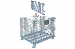 China Assembled Collapsible Wire Containers Indoor Use 29 Inch Long 35 Inch High supplier