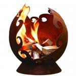 Customized Corten Steel Fire Pits 6mm Thickness Modern Wood Fuel Type for sale