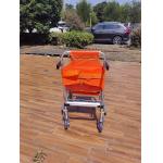 Four Wheel Aluminum Alloy Staircase Stretcher Foldable PVC Fabric For Emergency Patient Transfer for sale