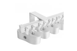 China 40KG Double Curtain Track Ceiling MountRF433 Ripplefold Ceiling Track Smart supplier