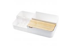 China Sustainable Rectangle Makeup Organiser Box Cosmetic Storage Box Organizer supplier