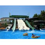 Adults Water Park Playground Equipment Amusement Fiberglass Slides for sale