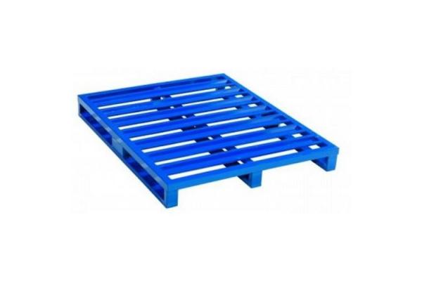 Power Coating Heavy Duty Steel Pallet 2 Entry Way Stackable Metal Pallets