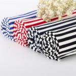 Hard-Wearing And Breathable Environmental Striped Knit Fabric For T-Shirt for sale