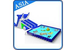 China Outdoor  Inflatable Water Park Slide With Swimming Pool , Inflatable Aviva Water Park supplier