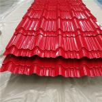 Z30 - Z40 Corrugated Color Coated Plate For Building Roofing Sheet 0.12 - 0.13mm for sale
