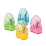Baby Fancy Rocket Plastic Pencil Sharpener With Tank for sale