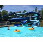 7m Width Private Pool Water Slides Children Amusement Park Games Amuse Ride