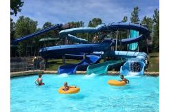 China 7m Width Private Pool Water Slides Children Amusement Park Games Amuse Ride supplier