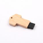 Maple Wooden USB Flash Drive Key Shaped Fast Reading 64GB 128GB 256GB for sale