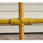 1-20mm Yellow Fiberglass Pipe Fittings For Round Tube Handrail And Fences for sale