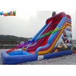 Spiderman Outdoor Inflatable Water Slides 0.55mm PVC Tarpaulin Waterproof for sale