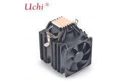China Dual Tower Dual Fan Black Fan Cooler PC Motherboard CPU Cooler supplier