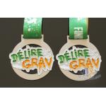 Spray White And Colors Filled Custom Award Medals For Business Gift for sale
