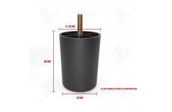 China Round Plastic Feet with Screws Sofa Feet Accessories Furniture Feet supplier