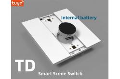 China Sticker Style Zigbee Scene Switch Wall Smart Switch Wireless Plastic Material supplier