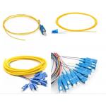 LC UPC G652 G657 Fiber Optical Pigtail , OM1 OM2 OM3 SC Fiber Optic Patch Cord for sale