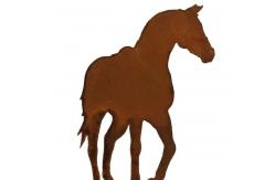 China Horse Shape Cutting Garden Metal Ornaments High Durability Rust Resistant supplier